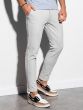 Ombre Clothing Moške chino hlače Bonasera svetlo siva