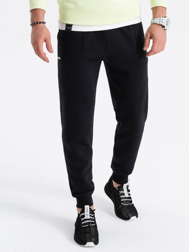 Ombre Clothing Moške hlače jogger Bitine črna