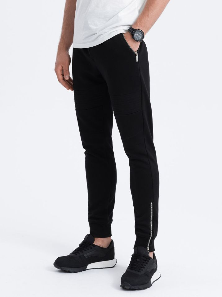Ombre Clothing Moške športne hlače Arthgaloken črna