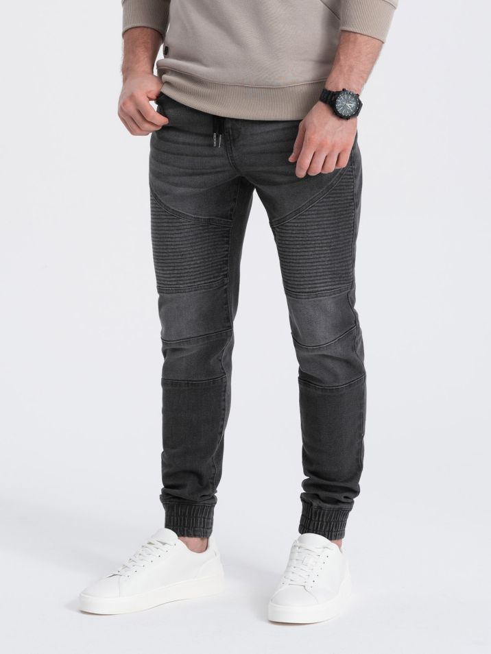 Ombre Clothing Moške hlače iz džinsa Andzisa grafit