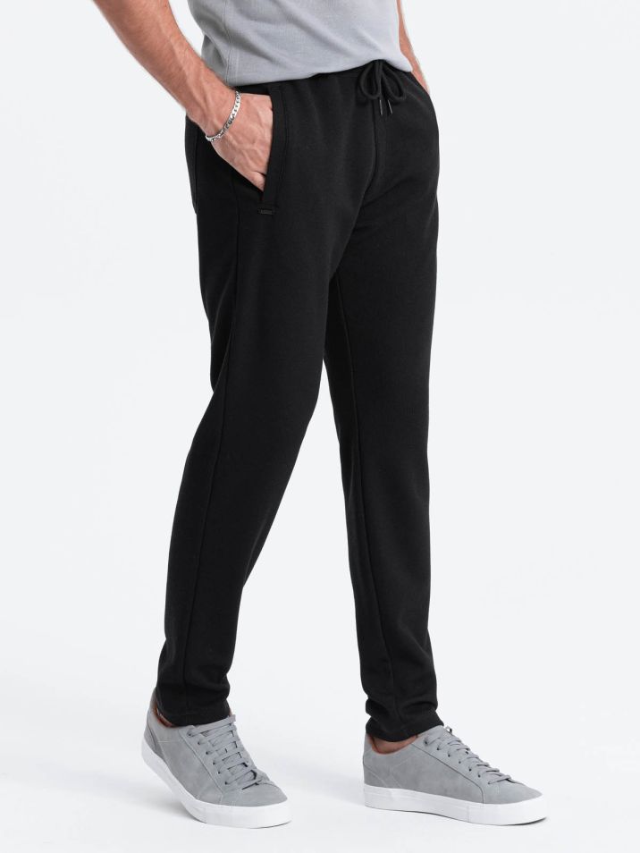 Ombre Clothing Moške športne hlače Rifumu črna