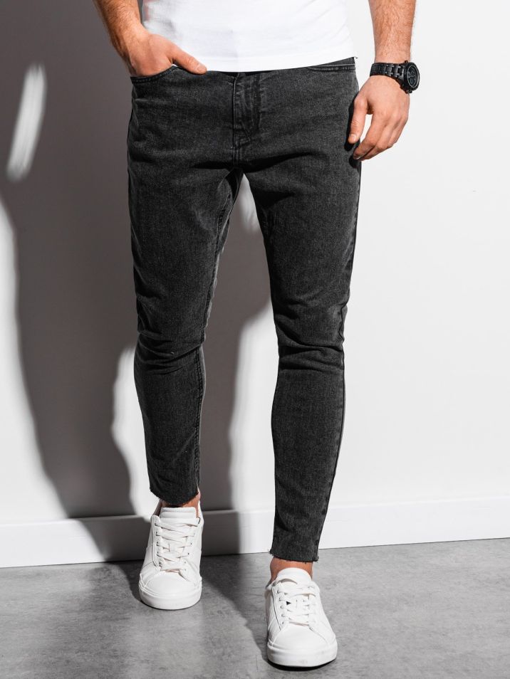 Ombre Clothing Moške jeans hlače Irm črna