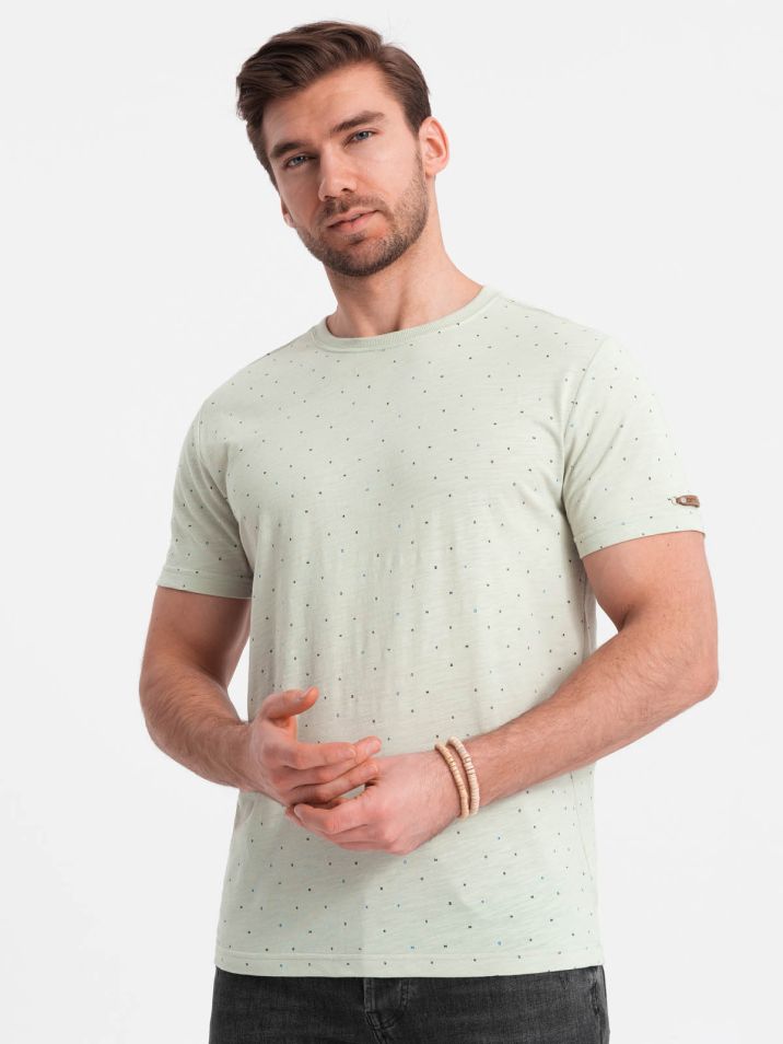 Ombre Clothing Moška majica s kratkimi rokavi Alexastus zelena