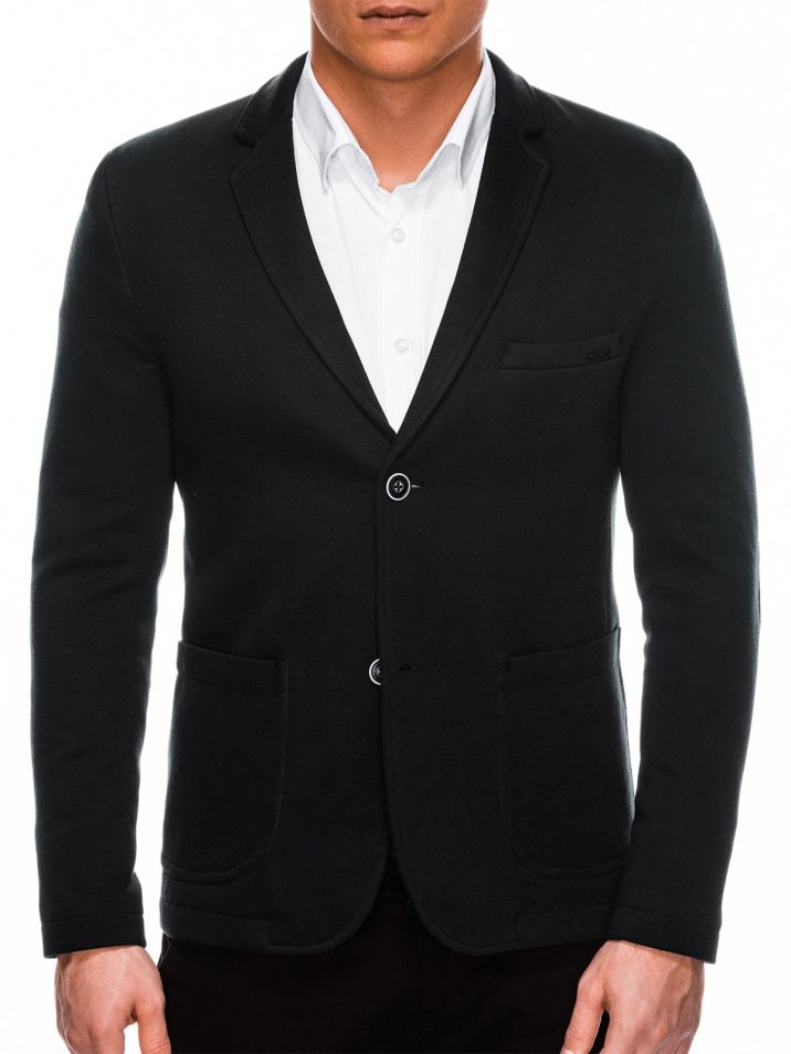 Ombre Clothing Moški casual suknjič Brantley črna