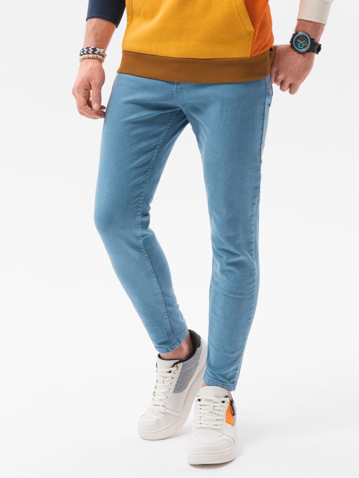 Ombre Clothing Moške jeans hlače Eldgh modra