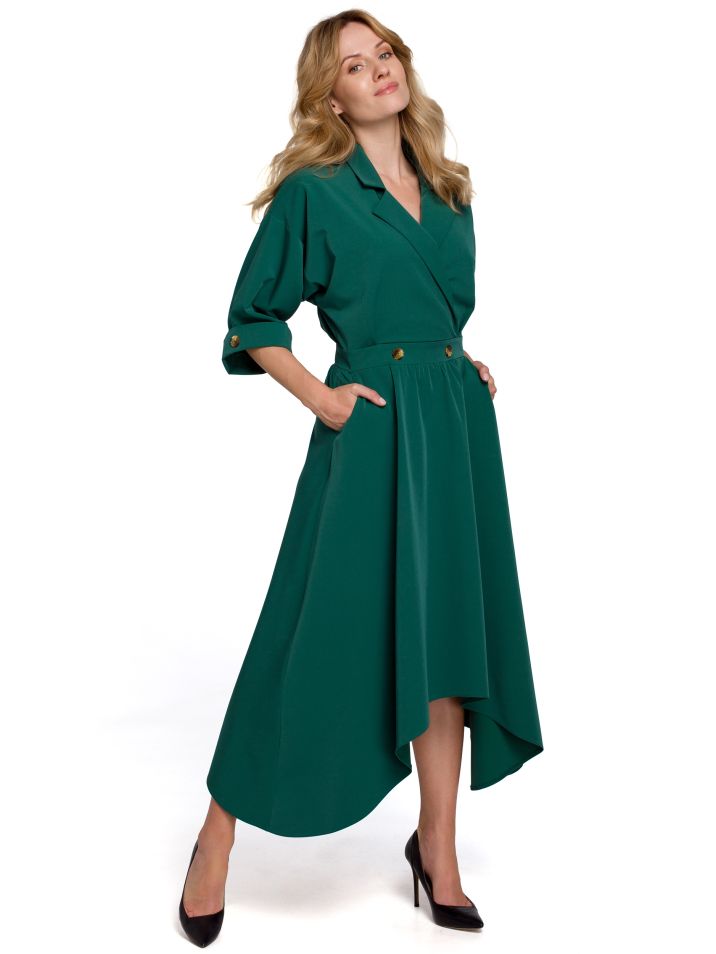 Makover Ženska večerna obleka Lorentz K086 zelena