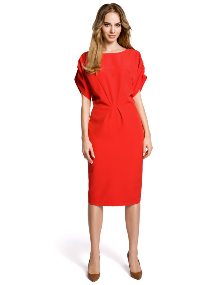 Made of Emotion Ženska večerna obleka Carita M364 rdeča