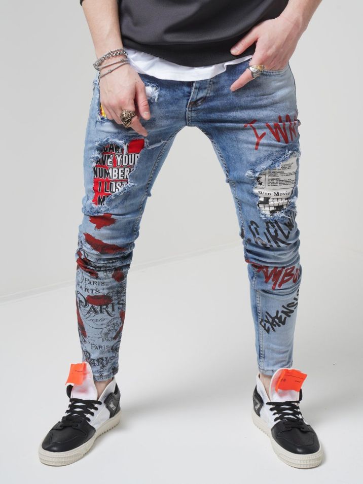 Sernes Moške hlače iz džinsa Banksy jeans
