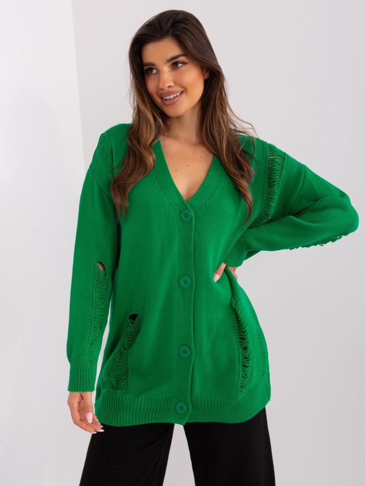 Badu Klasičen ženski pulover Ishi zelena