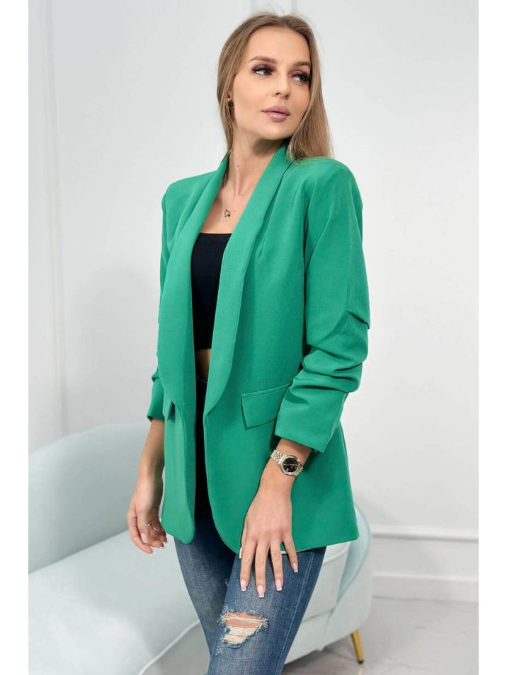 Kesi Ženska jakna za prosti čas Linened zelena