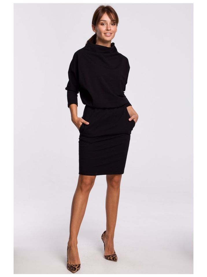 BeWear Ženska mini obleka Yungdrung B175 črna