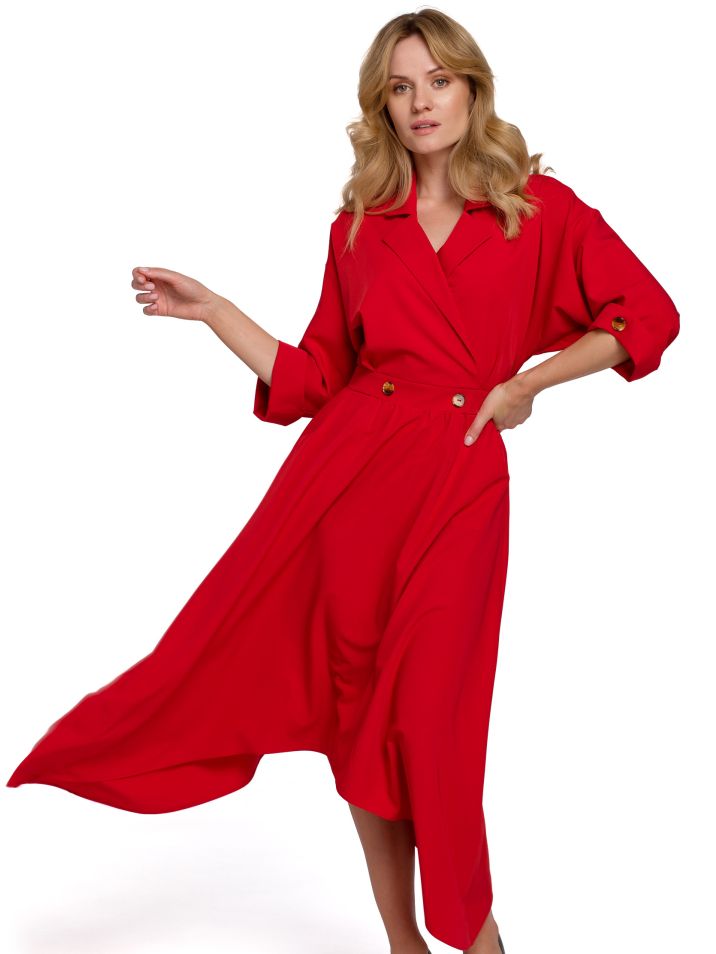 Makover Ženska večerna obleka Lorentz K086 rdeča