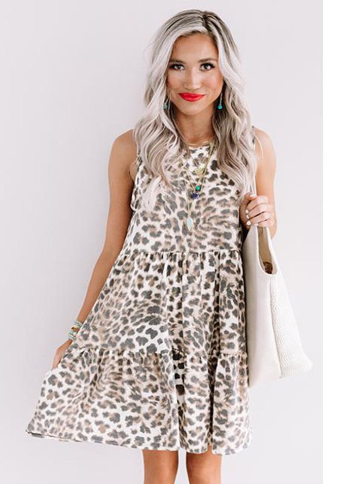 OMG obleka Bellata leopard