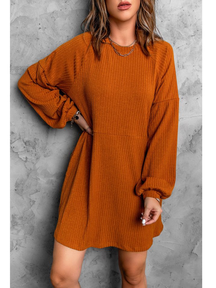 OMG ženske pletenina obleko Levande oranžna