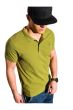 Ombre Clothing Moška basic polo majica Douglas zelena
